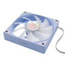 Ventilatore ARGB per case di computer 120 x 120 x 25 mm con regolazione PWM 800–1800 giri/min e connettore a 4 pin di colore azzurro 4