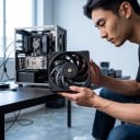 Ventilatore per PC 120 mm PWM 2150 giri/min Alta velocità con grande flusso d'aria Cuscinetto SFDB Per dissipatore CPU e computer da gioco 2