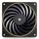 Ventilatore sottile per case di computer 120 x 120 x 15 mm TL-B12015 EXTREM con connettore a 4 pin nero con bordo dorato per PC compatti 5