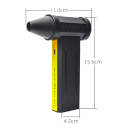 Ventilatore turbo elettrico potente 160.000 giri/min USB ricaricabile 10.000 mAh Soffiatore industriale per polvere Soffio e aspirazione 4 8