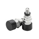 Ventile de aerisire colorate pentru furcă M4x0.7 pentru motociclete, universale, CNC, aluminiu, oțel inoxidabil, pereche, accesorii 3