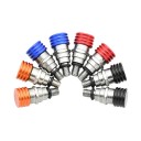Ventile de aerisire colorate pentru furcă M4x0.7 pentru motociclete, universale, CNC, aluminiu, oțel inoxidabil, pereche, accesorii 2