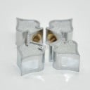 Ventilkappen in Form des Pik-Symbols 4 Stück Dekorative Kappen aus ABS-Kunststoff und Kupfer mit strukturierter Oberfläche Größe 2,4 x 2 cm 4