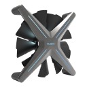 Ventoinha de computador para caixa 120 x 120 mm sem moldura com iluminação ARGB, controlo PWM de rotações e lâminas de 40 mm a 12 V até 1600 5