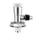 Verchroomde T-verbinding voor vloerafvoer van de wasmachine, universele slangadapter voor de vaatwasser en afvalvermaler, gravitaire spoeling 1