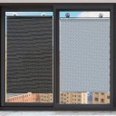 Verduisterend rolgordijn met zuignappen Verduisterend raamgordijn 40 x 125 cm 1