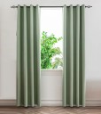 Verduisterende gordijnen bekleed met zwart TPU aan de achterkant Ondoorzichtig gordijn met ringen Gordijnen met thermische isolatie-eigenschappen Elegant ondoorzichtig gordijn 132 x 241 cm 7