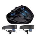 Verlängerter Fahrradsattel 21 x 26 x 5,5 cm Komfortabler, stoßdämpfender Sitz für Rennräder und Mountainbikes Ergonomischer Fahrradsitz 3
