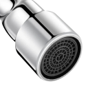 Verlängerungsaufsatz für Wasserhahn mit flexibler Schlauch 13 cm und 360° schwenkbarem Strahlregler aus Edelstahl universell für Küchenspülen 5