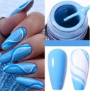 Vernis à ongles gel décoratif Vernis gel liner longue tenue Vernis à ongles pour créer des lignes fines Vernis gel avec pinceau fin et précis 5