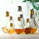 Verre ampoule avec paille 1