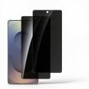 Verre trempé anti-espion pour Samsung Galaxy S25 Edge Pack de 2 pièces Protection de l'écran contre les rayures Noir Avec ouverture pour la caméra 1