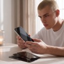 Verre trempé privé pour iPhone 17 Pro Max Ensemble de 3 pièces Contre le suivi latéral et les empreintes digitales Résistant aux rayures Pour protéger l'écran 6