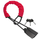 Verrou de volant 43 cm en acier inoxydable Verrouillage de sécurité par sangle avec 3 clés Protection du véhicule contre le vol 9