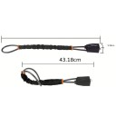 Verrou de volant 43 cm en acier inoxydable Verrouillage de sécurité par sangle avec 3 clés Protection du véhicule contre le vol 5