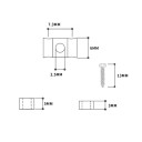 Verrou métallique en forme de papillon pour tête de cordes avec colonne ronde Pièce de rechange pour guitare électrique ST SQ TL Support de cordes sur la tête 3