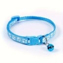 Verstelbare gekleurde kattenhalsband met bel Veilig sluitmechanisme Breedte 1 cm Lengte 19 x 32 cm 2