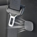 Verstelbare magnetische clips voor autoveiligheidsgordel met zuignap 4 × 4 cm suede oppervlak stabilisator houder voor autogordel 3