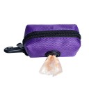 Verstelbare reis houder voor hondenafval 9,5x5x5 cm Dispenser voor poepzakjes van polyester Leash met opbergzak voor huisdieren 5