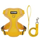 Verstelbare veiligheidsgordel voor honden met lijn Mesh gordel voor kleine honden Reflecterende vesten met lijn Ademend vest voor honden van 9 - 11 kg 5