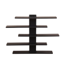 Verstelbare wandstandaard 5 planken 37 x 7 x 37 cm Decoratieve wandplank Meerlaagse hangplank voor interieuraccessoires 3