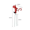 Verstellbarer Angelrutenhalter Klappständer 37 cm mit Metallspitze Rutenhalter für das Ufer zum Angeln am Wasser und am Grund 3
