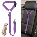 Verstellbares Halsband und Sicherheitsgurt für Hunde im Auto 2in1 Nylonriemen Schutz für Haustiere beim Reisen 3