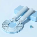 Verstellbares Springseil mit rutschfestem Griff und Lager 3 m Länge je nach Körpergröße Home Cardio für Frauen, Männer und Kinder Buntes Design 2