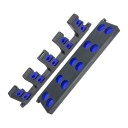 Verticale wandhouder voor visstokken opbergstandaard 42 x 9,5 x 2,1 cm tot 10 stokken compacte constructie voor overzichtelijke opslag van uitrusting 4