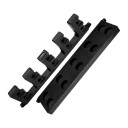 Verticale wandhouder voor visstokken opbergstandaard 42 x 9,5 x 2,1 cm tot 10 stokken compacte constructie voor overzichtelijke opslag van uitrusting 5