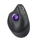 Vertikální bezdrátová trackballová myš ProtoArc Bluetooth palcové ovládání ergonomický design černá s červeným trackballem pro práci 4