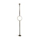 Vertikální lampa s rozpěrnou tyčí, 250–280 x 40 cm, studené bílé světlo, kovová konstrukce, stříbrná, do moderní kanceláře a obývacího pokoje 3
