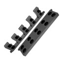 Vertikální nástěnný držák na rybářské pruty úložný stojan 42 x 9,5 x 2,1 cm až pro 10 prutů kompaktní konstrukce pro přehledné uložení výbavy 1