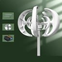 Vertikální větrná turbína 5000 W 48 V tichá bílá domácí větrná elektrárna s hybridním regulátorem a montážní sadou pro ostrovní systém 2