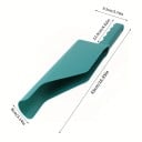 Vesikourujen puhdistusharava 43 cm muovinen vihreä työkalu lehtien poistamiseen vesikouruista leveys 8 cm ergonominen kahva 12,5 cm 2