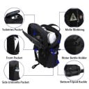 Vesiti reppu vedenkestävä varkauksilta suojattu 40 × 12 × 22 cm kevyt rento reppu päivittäiseen käyttöön 4