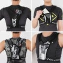 Vestă de alergare cu buzunar pentru telefon și elemente reflectorizante pentru bărbați și femei, potrivită pentru jogging, mers 5