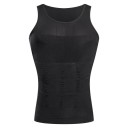 Vestă de compresie pentru slăbit Tricou pentru modelarea corpului pentru bărbați Îmbrăcăminte modelă pentru bărbați Vestă de slăbit fără sudură Tricou de fitness pentru postură 1