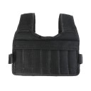 Vestă de greutăți pentru alergare și antrenament de forță, vestă de antrenament reglabilă de 3 kg, vestă sport neagră cu buzunare pentru greutăți 1