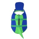 Vestă de salvare pentru câini la înot cu aripă și mânere Circumferința pieptului 56 până la 69 cm și gât 38 până la 50 cm Pentru câini 5 până la 10 kg Curele ajustabile 2