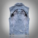 Vesta din denim pentru bărbați A3011 2