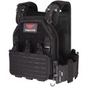 Vestă tactică reglabilă cu eliberare rapidă Buzunare ascunse cu velcro 4 pernuțe detașabile Culori neutre Circumferință 75–125 cm Umeri 15–20 cm 6