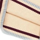 Vesta tricotată pentru bărbați fără mâneci cu decolteu în V Detalii colorate cu dungi Vesta elegantă din poliester și bumbac Culori 10