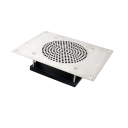 Vestavěný stolní vysavač na nehty 6W Stříbrný manikúrní odsávač prachu s ventilátorem 4000 ot./min EU zástrčka ABS materiál 15×20×5 cm s 3 sáčky 1