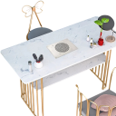 Vestavěný stolný vysávač na nechty 6W Strieborný manikúrny odsávač prachu s ventilátorom 4000 ot./min EU zástrčka ABS materiál 15×20×5 cm s 3 sáčkami 6