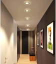 Vestavné LED bodové svítidlo barevné kulaté 125 mm stropní podhledové světlo úsporné zapuštěné osvětlení 5