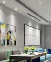 Vestavné LED bodové svítidlo barevné kulaté 125 mm stropní podhledové světlo úsporné zapuštěné osvětlení 6