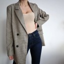 Veste à carreaux pour femmes B892 1