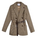 Veste à carreaux pour femmes B898 1