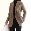 Veste à carreaux pour femmes B898 2